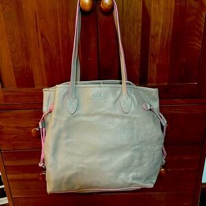 Lodis Bliss Taupe Tan Pink Beige Large Carryall bag